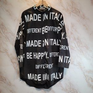 AYTE Be Different Oversized Grafic Print Button Shirt